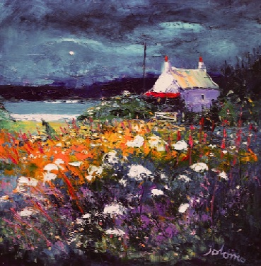 Night Falls on Gigha 24x24 Night Falls on Gigha 24x24